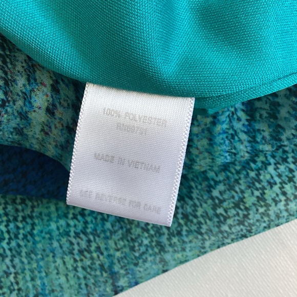 Roz & Ali Teal and Blue Blouse - Picture 6 of 11